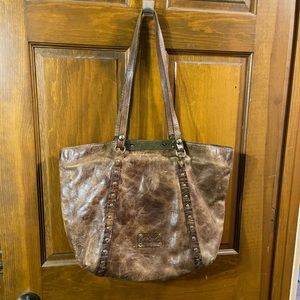 Patricia Nash Benvenuto Leather Tote Handbag Carryall